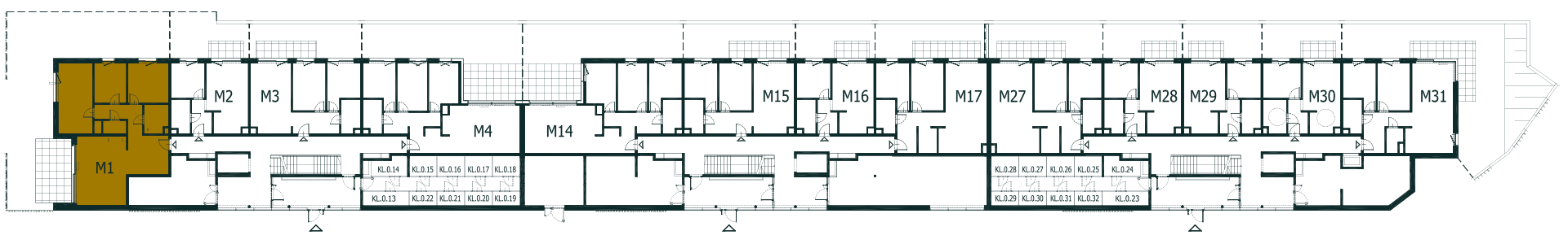 Location the flat on the floor.