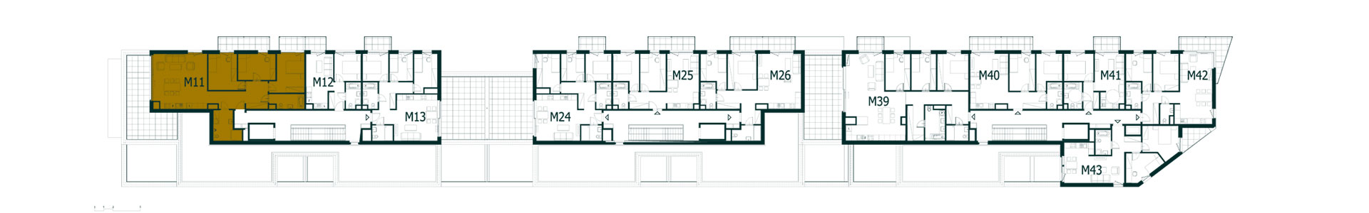 Location the flat on the floor.