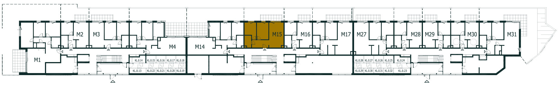 Location the flat on the floor.