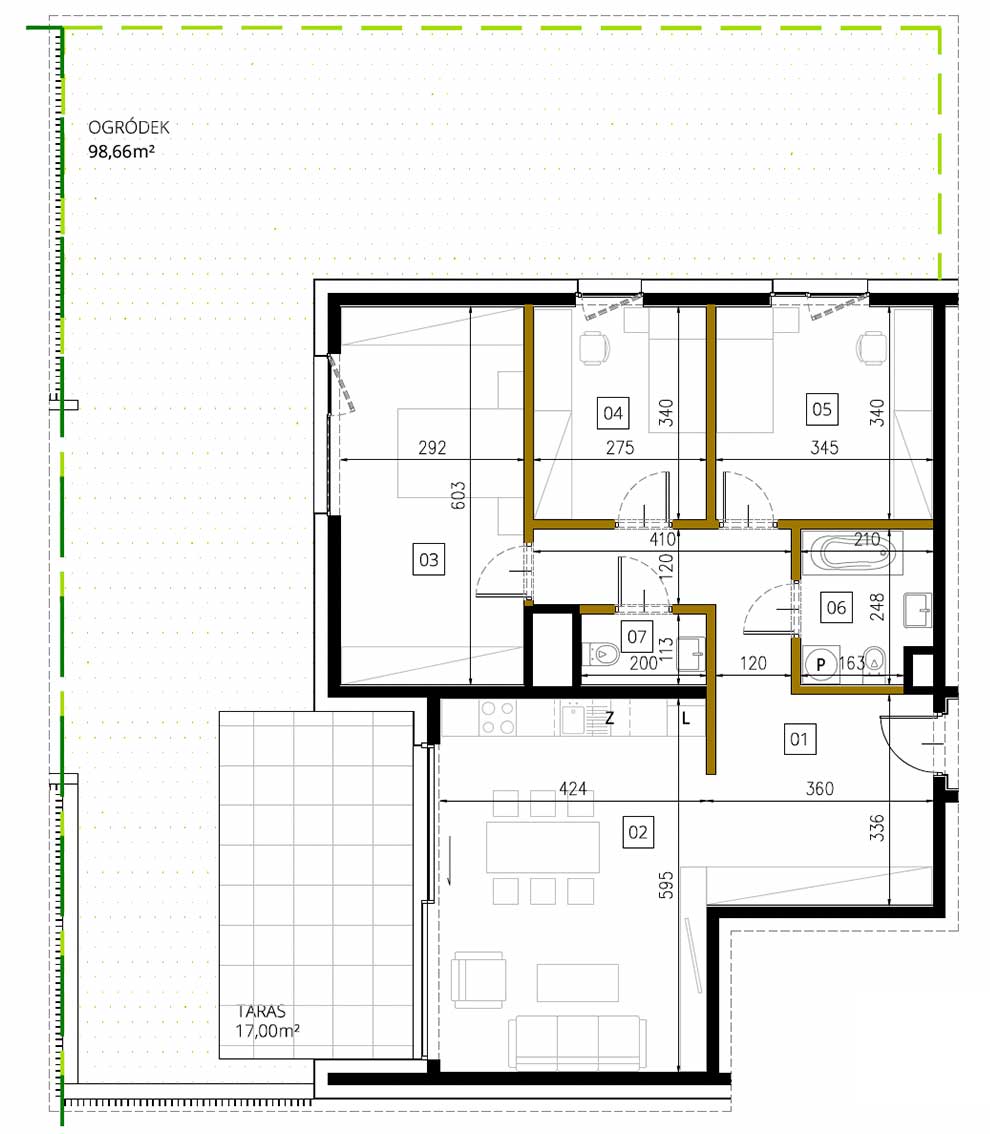 Plan of the flat.