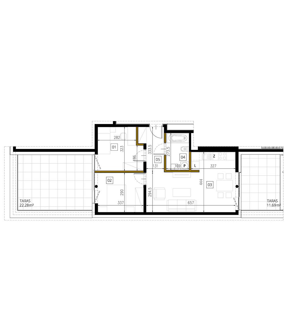 Plan of the flat.