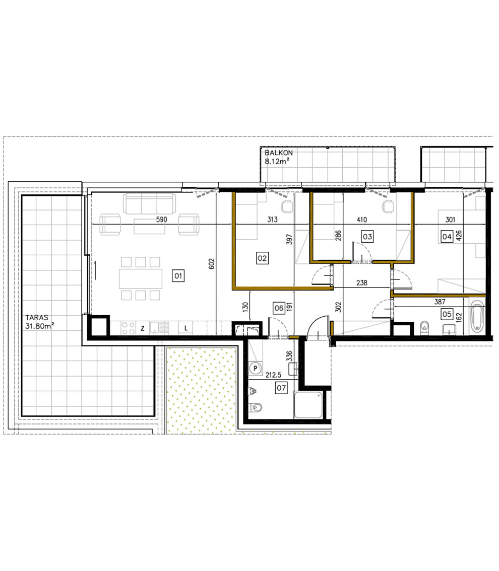 Plan of the flat.