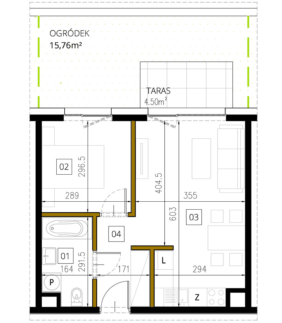 Plan of the flat.