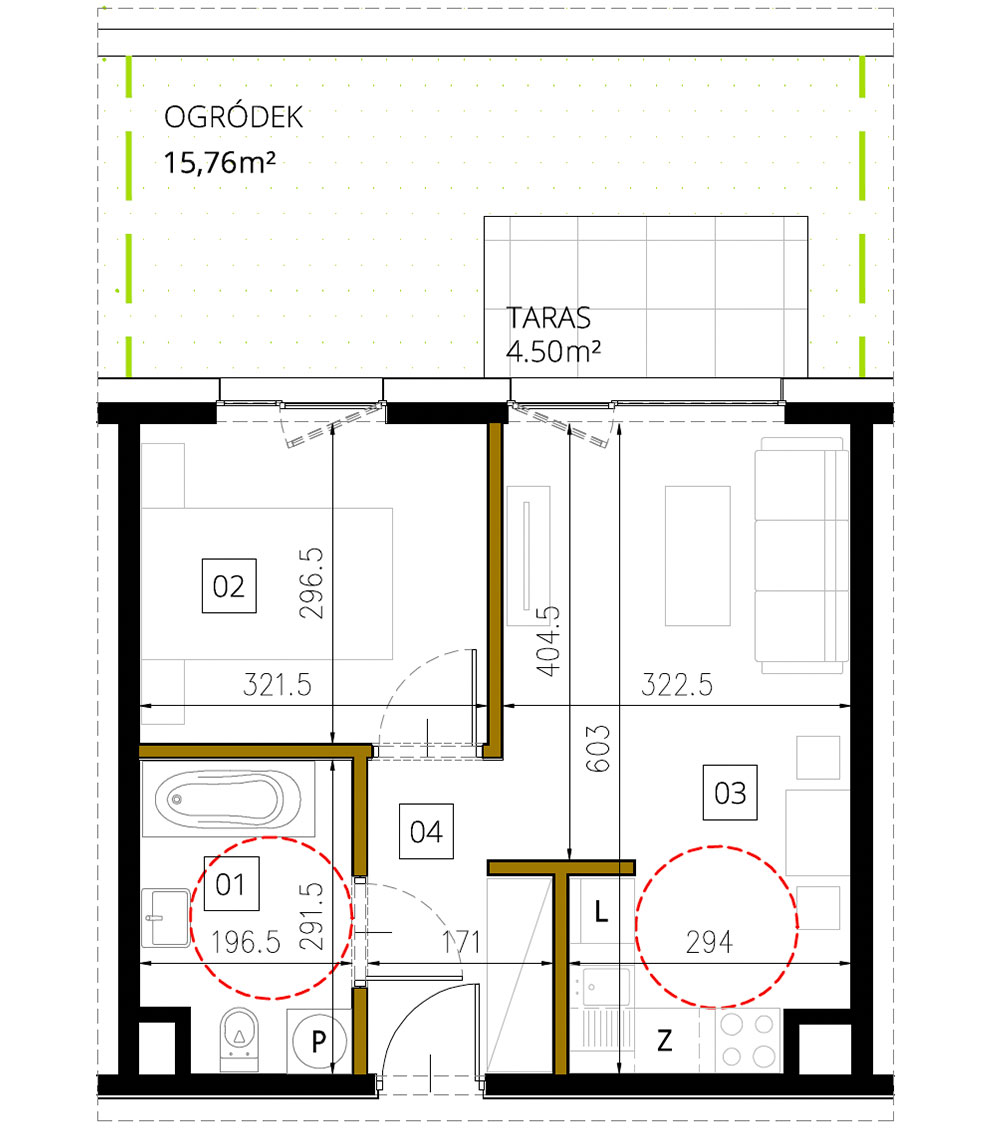 Plan of the flat.
