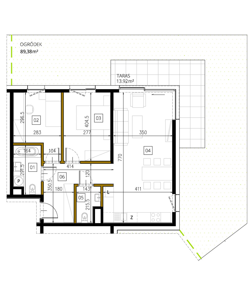 Plan of the flat.