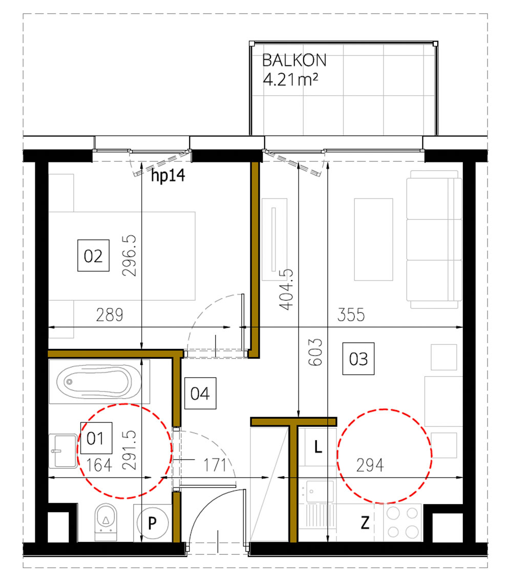 Plan of the flat.